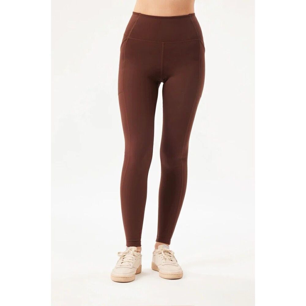 Girlfriend Collective Earth Compressive Pocket Legging Tone Brown Extra Small XS